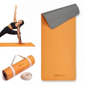 Click to see full view   VIDEO     3+ Boldfit Yoga Mat for Man & Woman, 6mm Anti-Slip Yoga Mat with Strap, 6x2 ft Extra Cushion Super Foam, Sweat-Resistant, Durable Workout & Exercise Mat for Men & Women (Home Gym & Yoga Use)