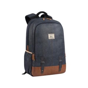 Water Bottle 1 LTR Stainless Steel | Hot and Cold Flask | ISI Certified Steel Bottle | Three Layer Insulation | Leakproof | for Home, Office | 2-Year Warranty |Bravo 1000| Denim BlueGear Classic 18"/20L Faux Leather Water Resistant Anti Theft Laptop Bag | Office Backpack | Travel Backpack | Casual Backpack for Men/Women (Navy - Tan)