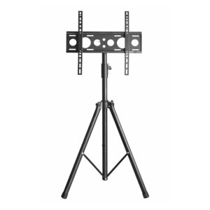 RISSACHI TV Stand | TV Stand Movable Tripod Floor Mount for 32–65 Inch LED LCD Smart TVs | Adjustable Height Design | VESA Compatible | Space Saving Stand with 35kg Load Support